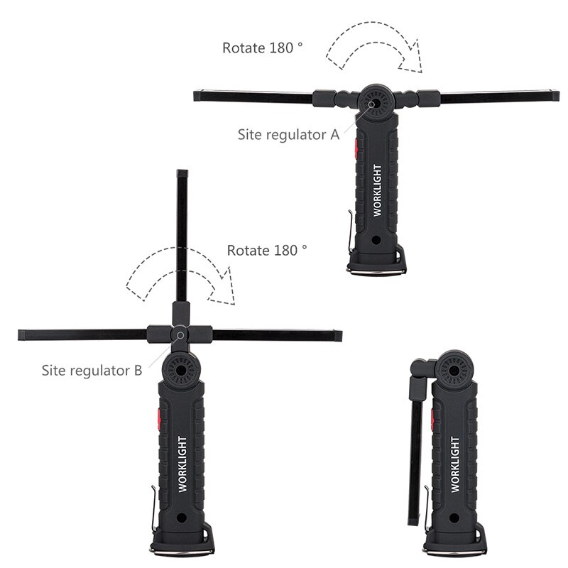 Rechargeable LED Flashlight Handheld Device