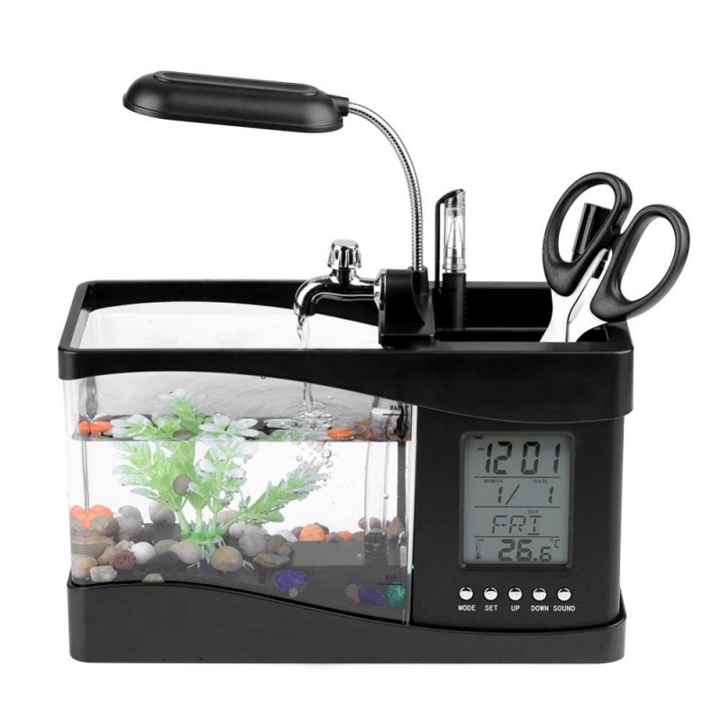 Mini Aquarium with LED Lamp