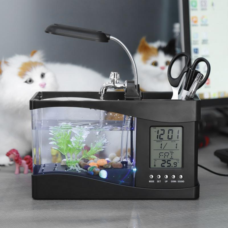 Mini Aquarium with LED Lamp