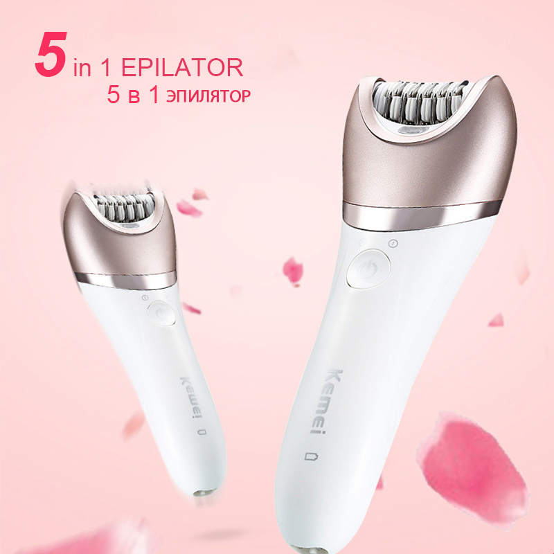 Hair Removal Epilator 5-in-1 Device