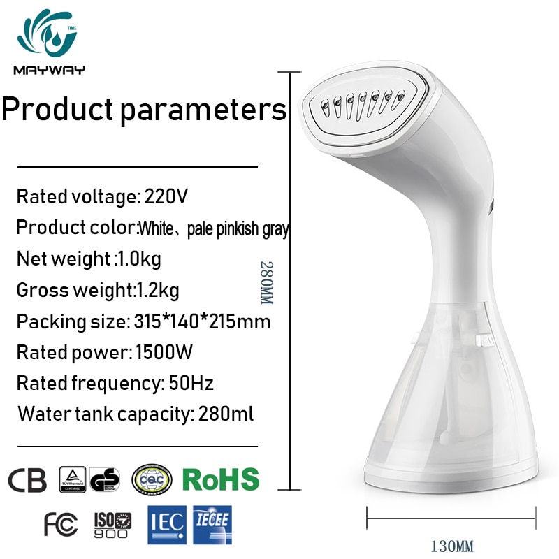 Handheld Garment Steamer Travel Iron