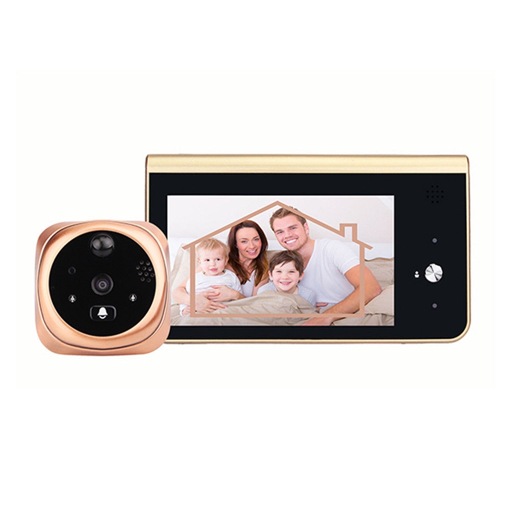 Smart Doorbell with Peephole Camera