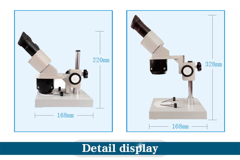 Binocular Microscope with Light