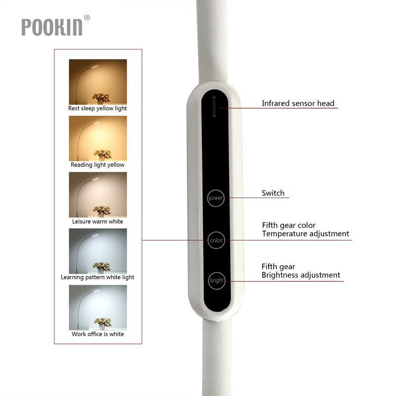 LED Panel Light Long Arm Clip Lamp