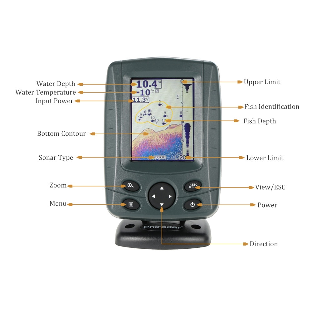 Depth Finder Fish Detector Device