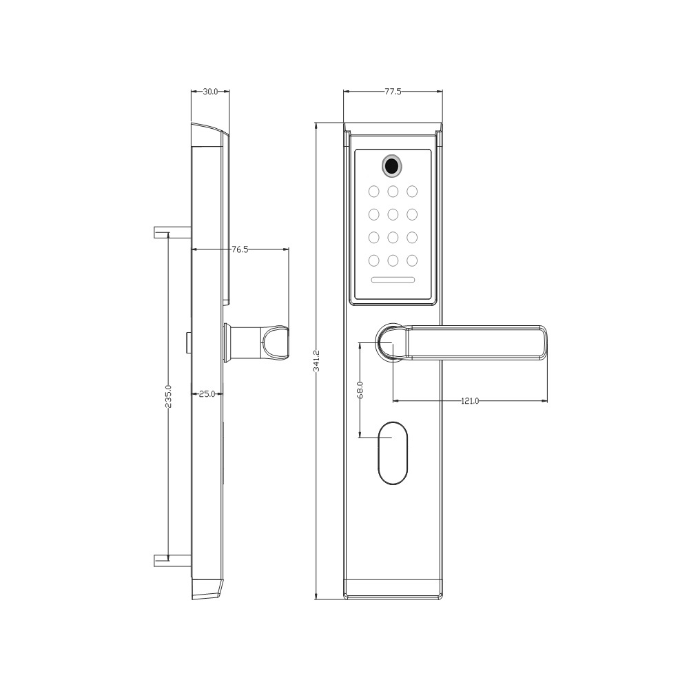 Biometric Door Lock Home Security