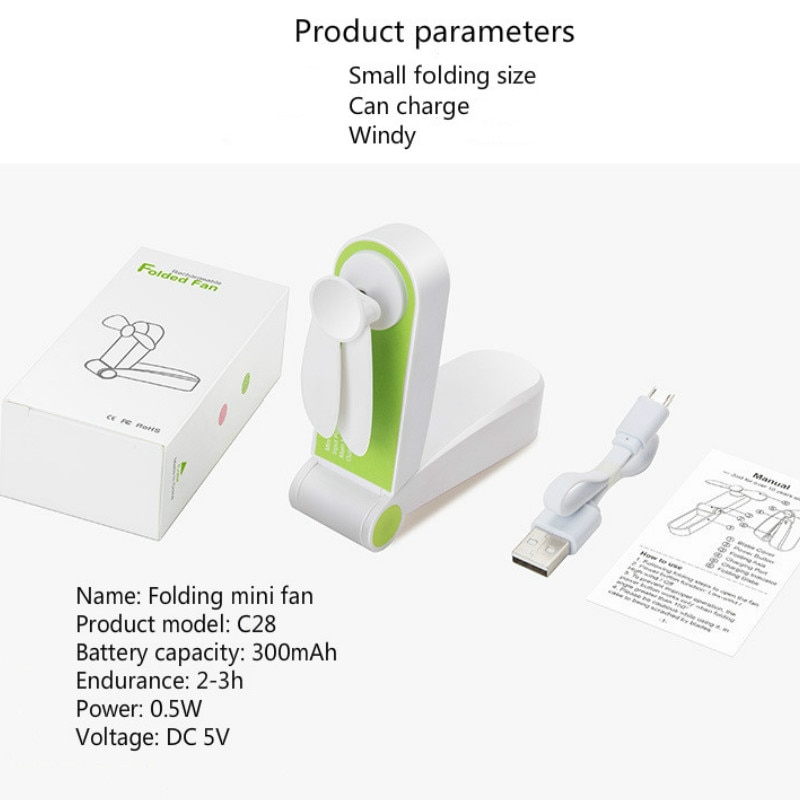 Battery Fan Rechargeable Device