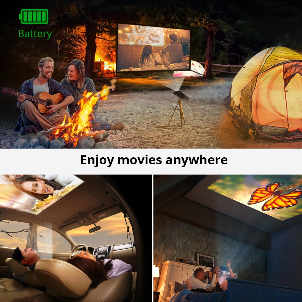 Video Projector LED Mini Portable