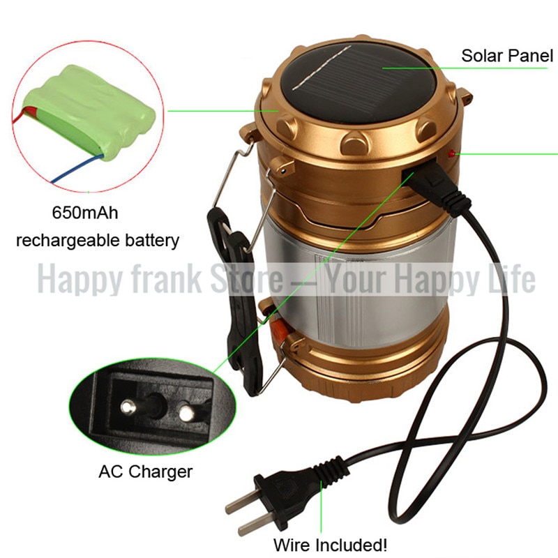 Solar Lanterns Rechargeable LED Lamp