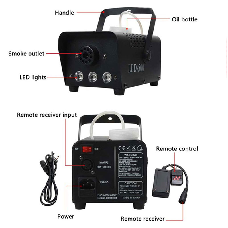 Fog Machine Mini LED Smoke Generator