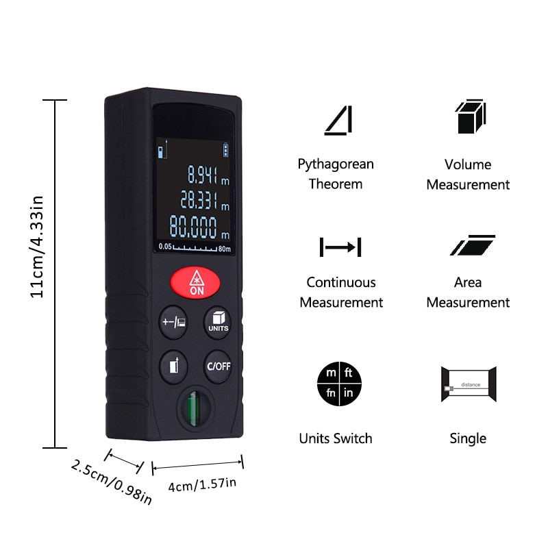 Electronic Tape Measure Distance Tool