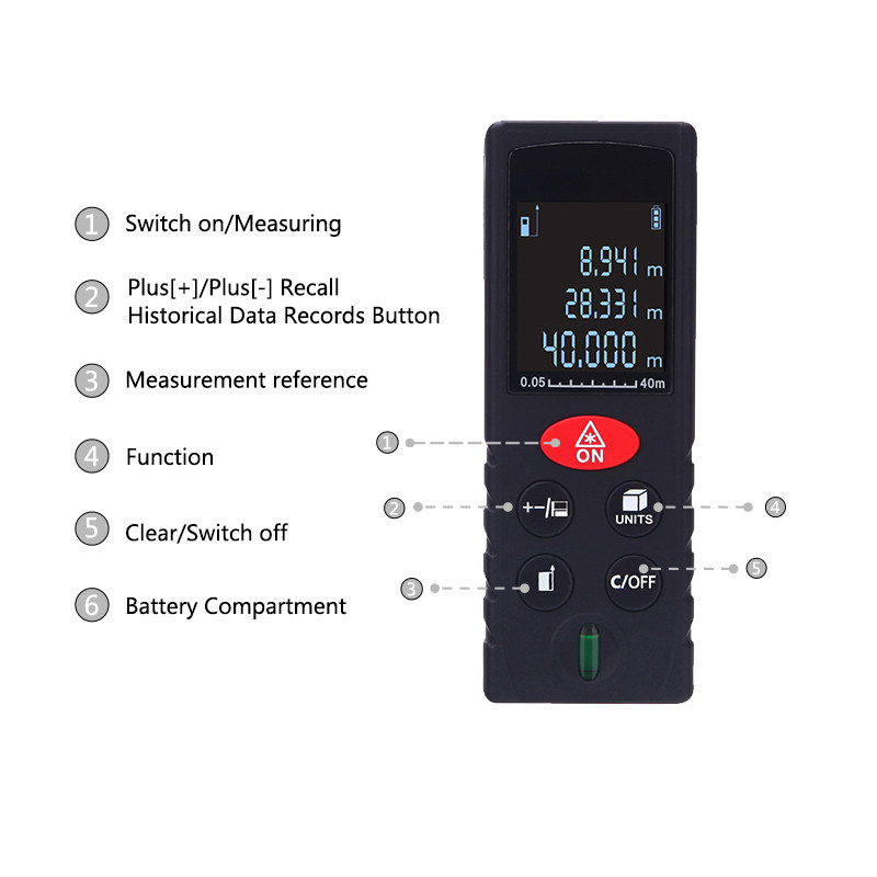 Electronic Tape Measure Distance Tool