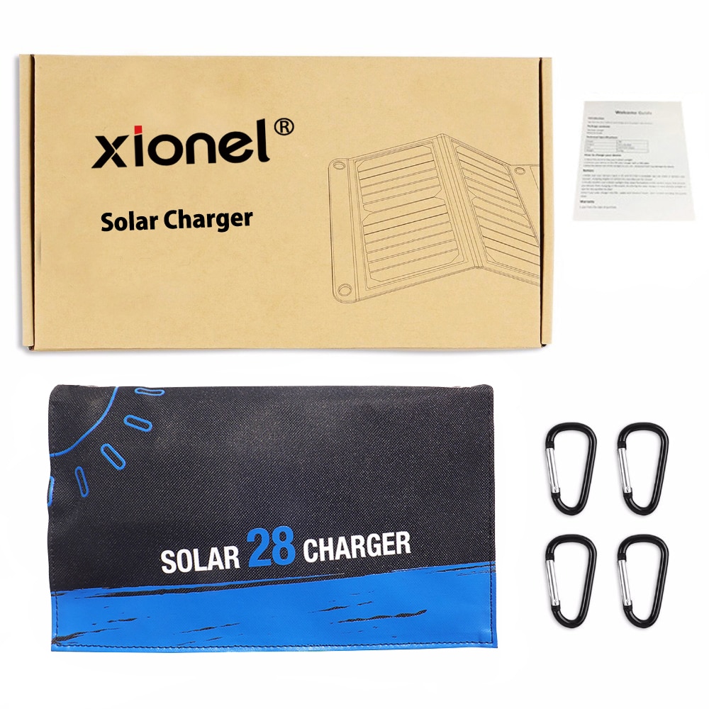 Portable Solar Charger Foldable Power Bank