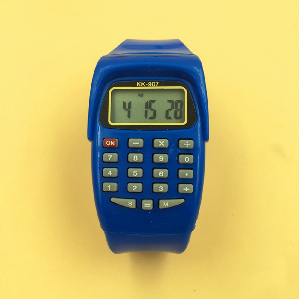 Calculator Watch Kids Silicone Watch