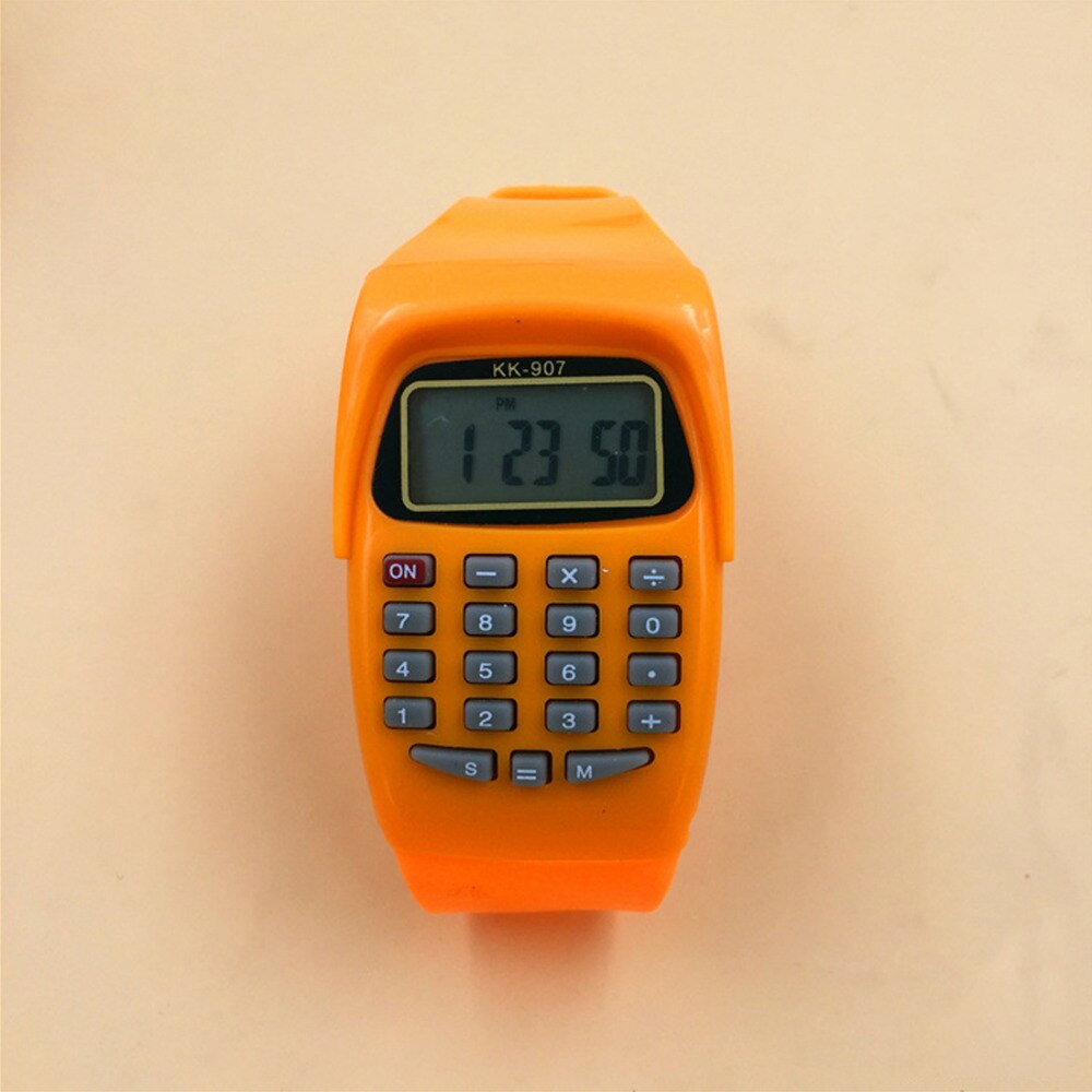 Calculator Watch Kids Silicone Watch