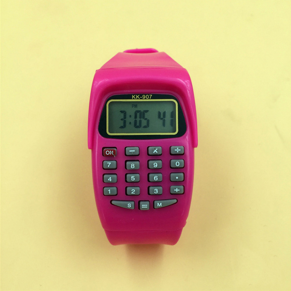 Calculator Watch Kids Silicone Watch