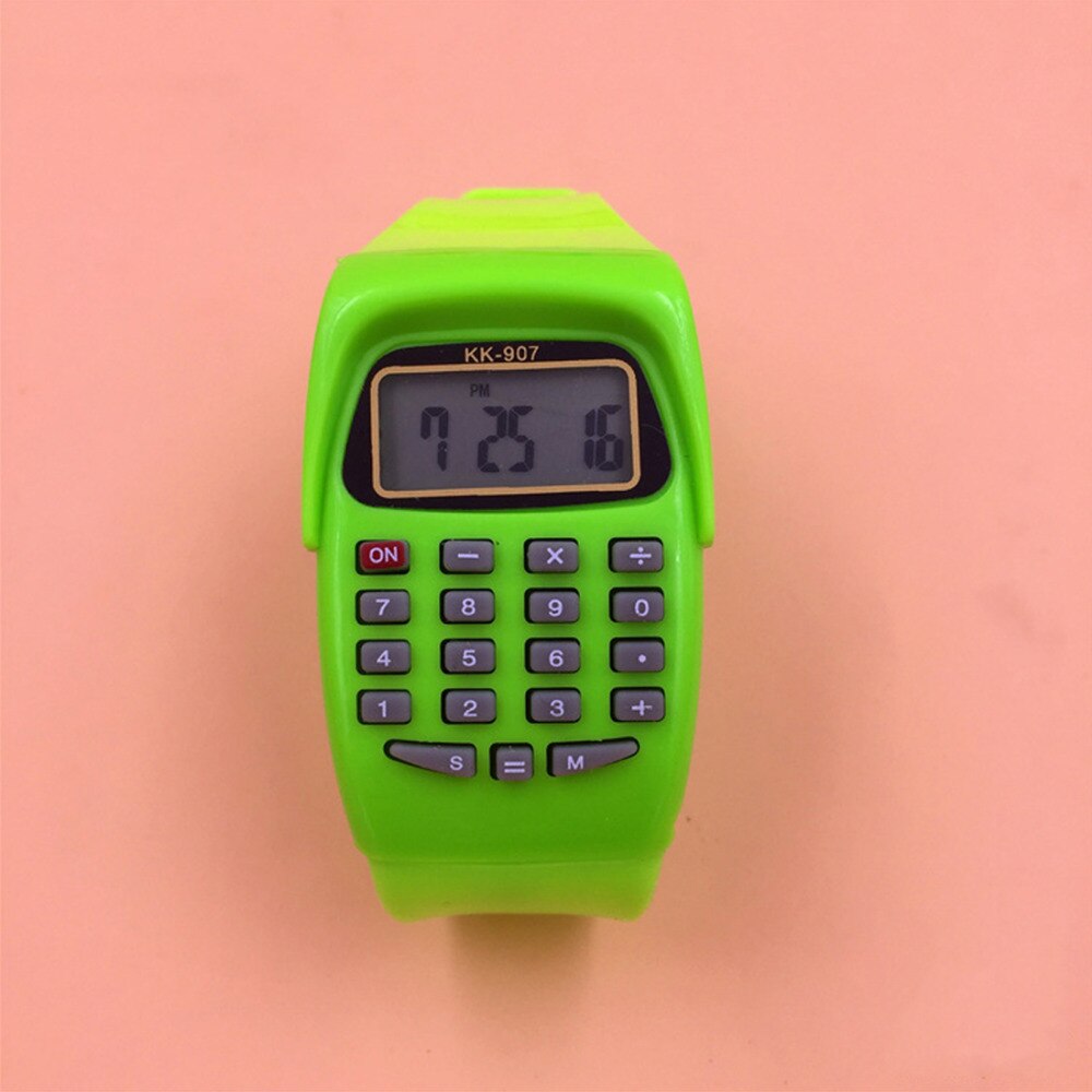 Calculator Watch Kids Silicone Watch