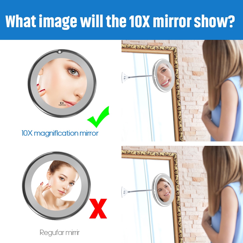 Makeup Mirror with Lights Magnifier