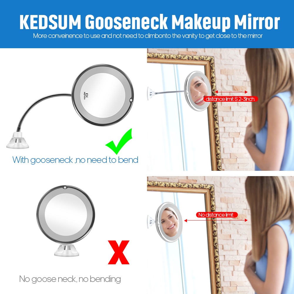 Makeup Mirror with Lights Magnifier