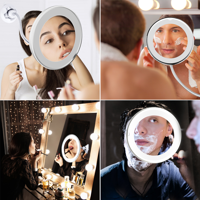 Makeup Mirror with Lights Magnifier