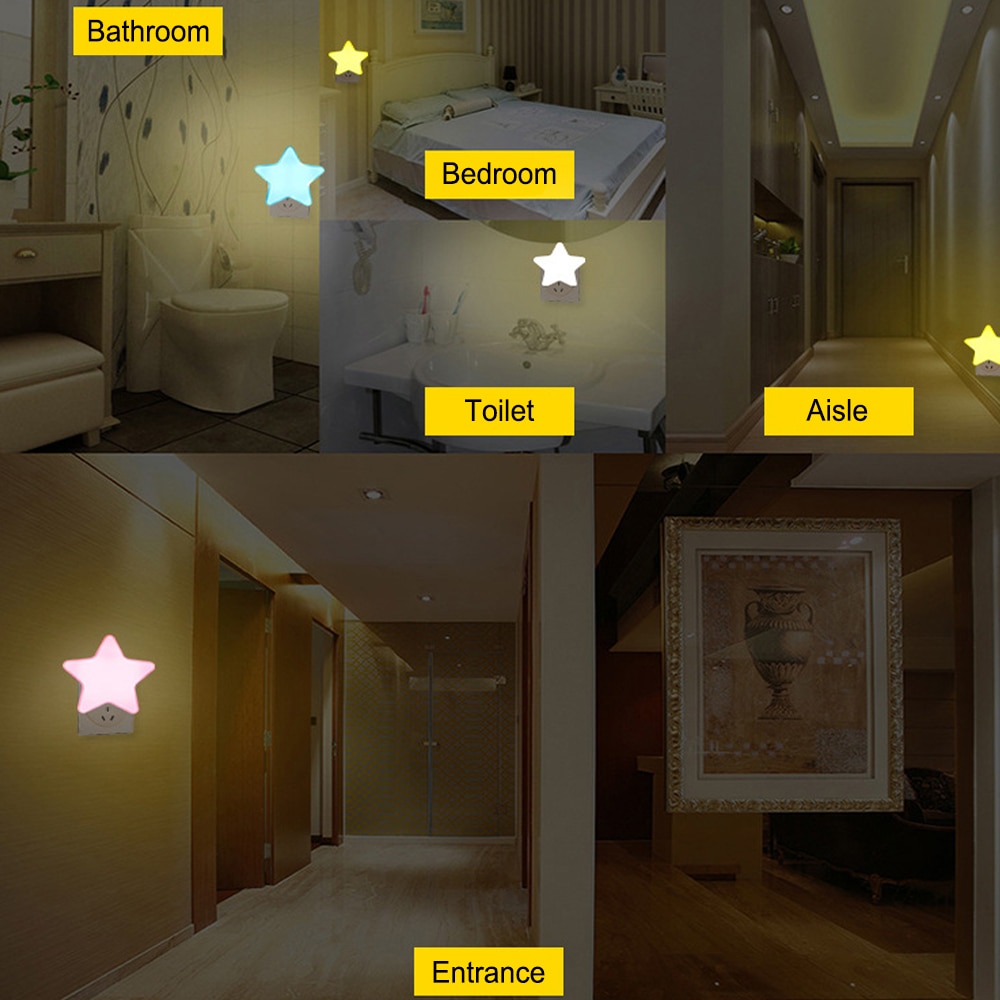 Star Night Light Plug-In Lamp