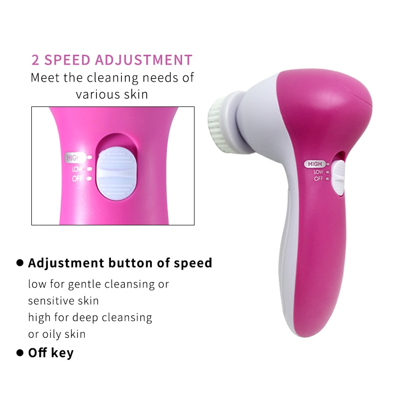 Electric Face Brush Battery Operated