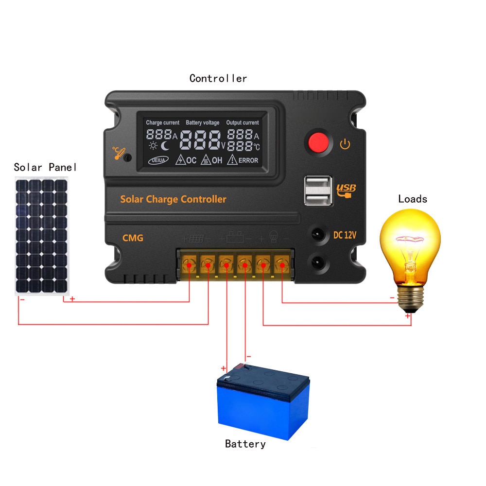 Solar Charge Controller Battery Regulator