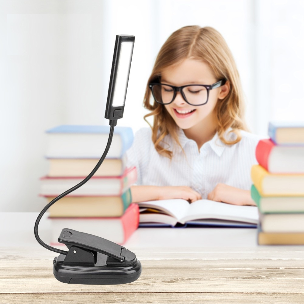 Book Lamp Flexible Clip-On Light