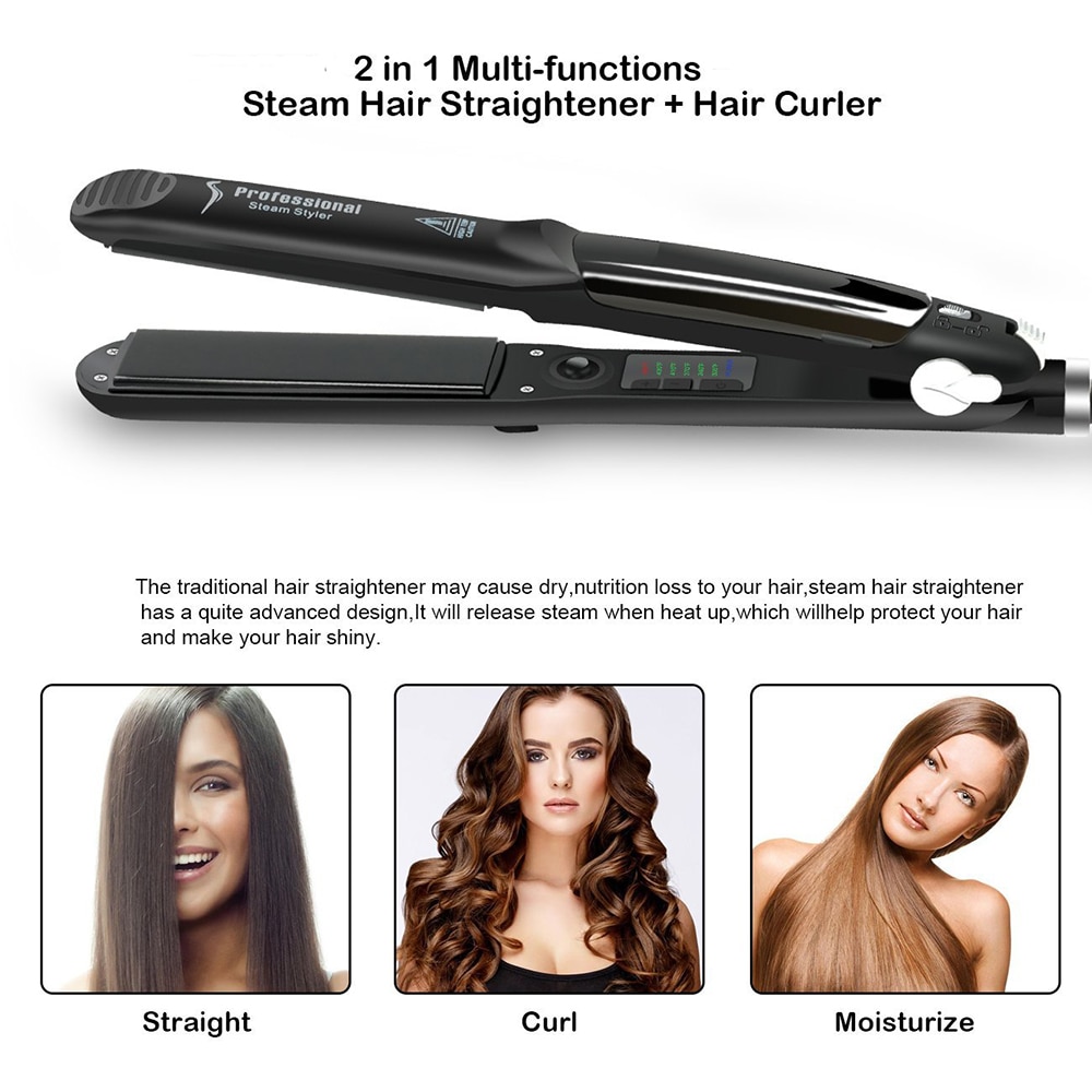 Flat Iron Hair Styling Wand