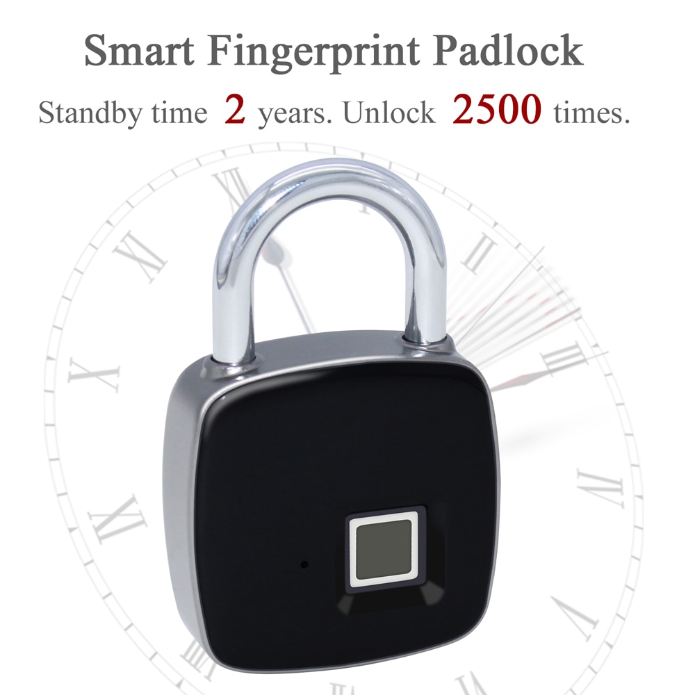 Keyless Door Lock Fingerprint Padlock