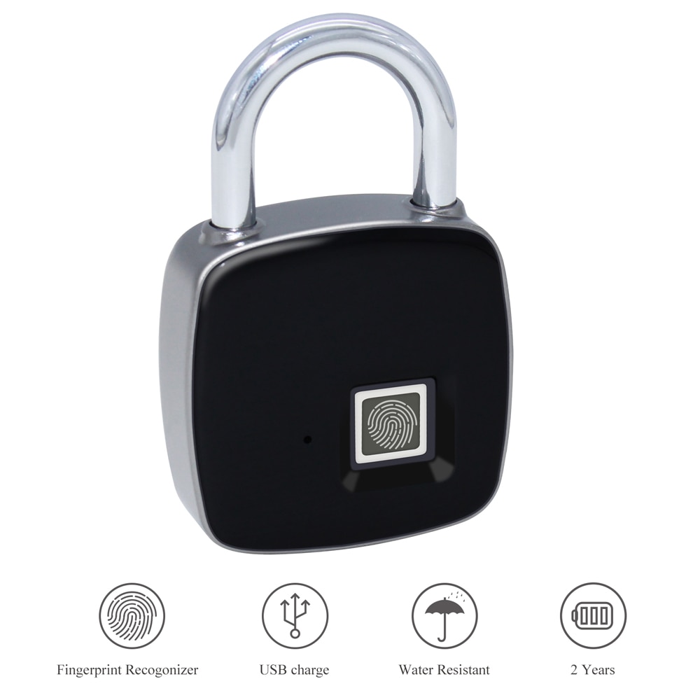 Keyless Door Lock Fingerprint Padlock