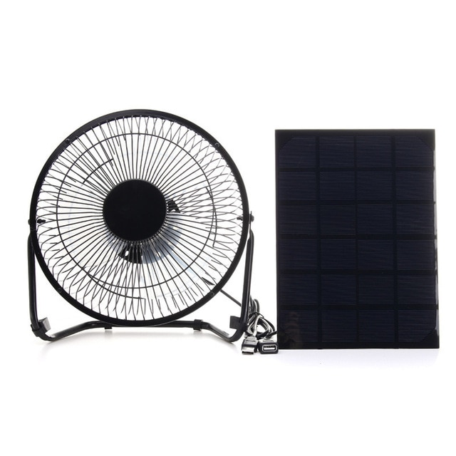 Solar Powered Fan Portable Cooling Ventilation