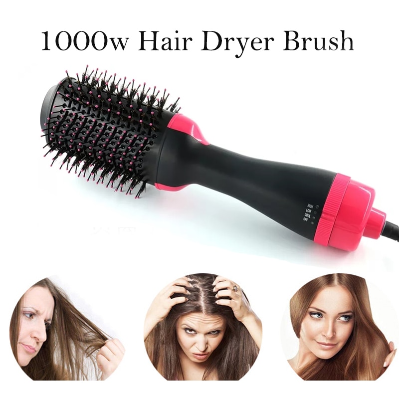 Hair Dryer Brush Straightener Tool