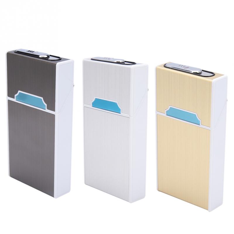 Windproof Lighter Cigarette Case