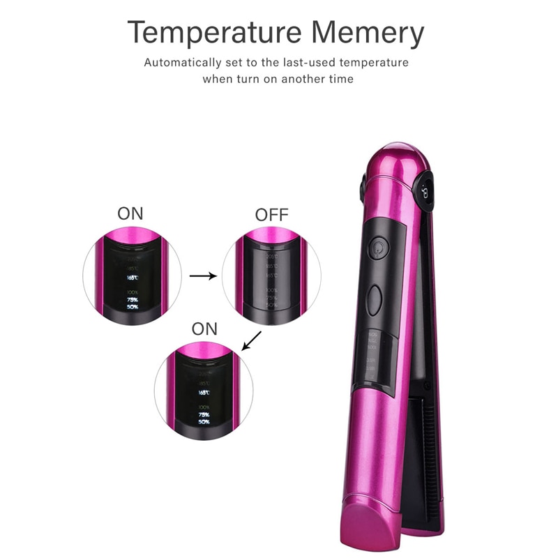 Rechargeable Mini Flat Iron Hairstyling Tool