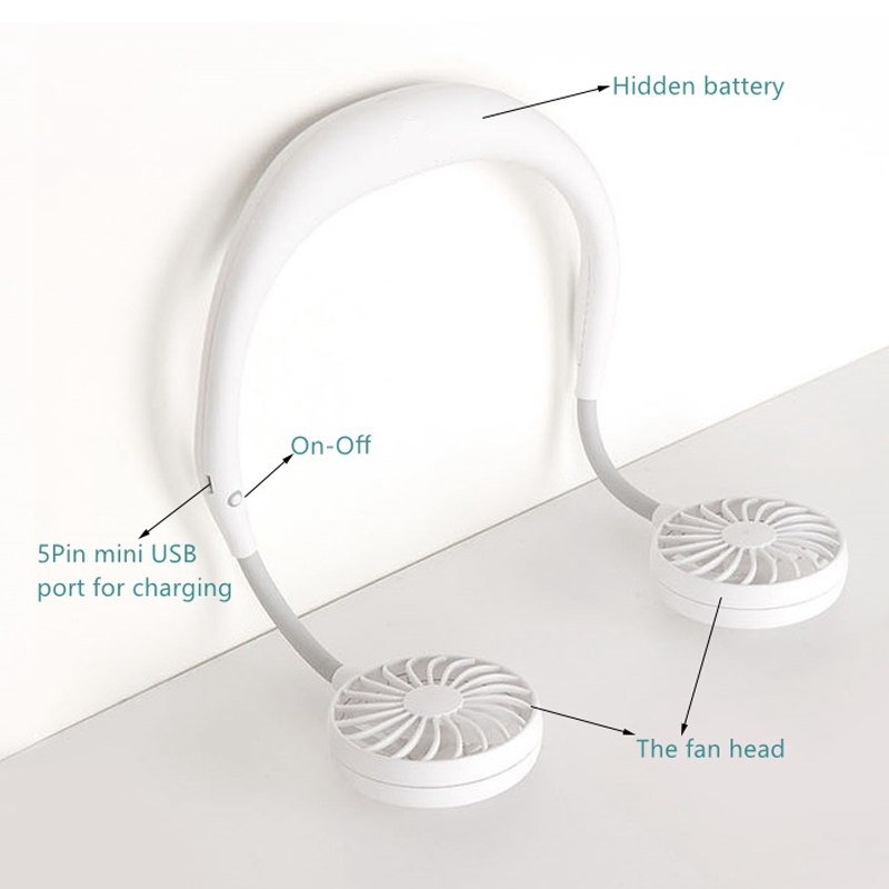 Mini Air Cooler Neck Hanging Fan