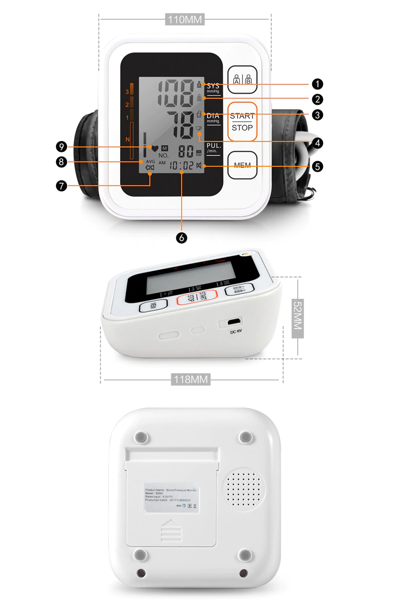 Digital Blood Pressure Monitor Device