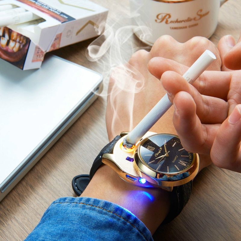 Lighter Watch USB Electronic Wristwatch