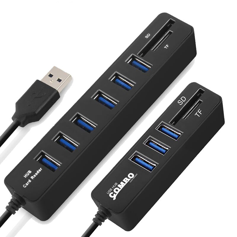 USB Port Hub Card Reader