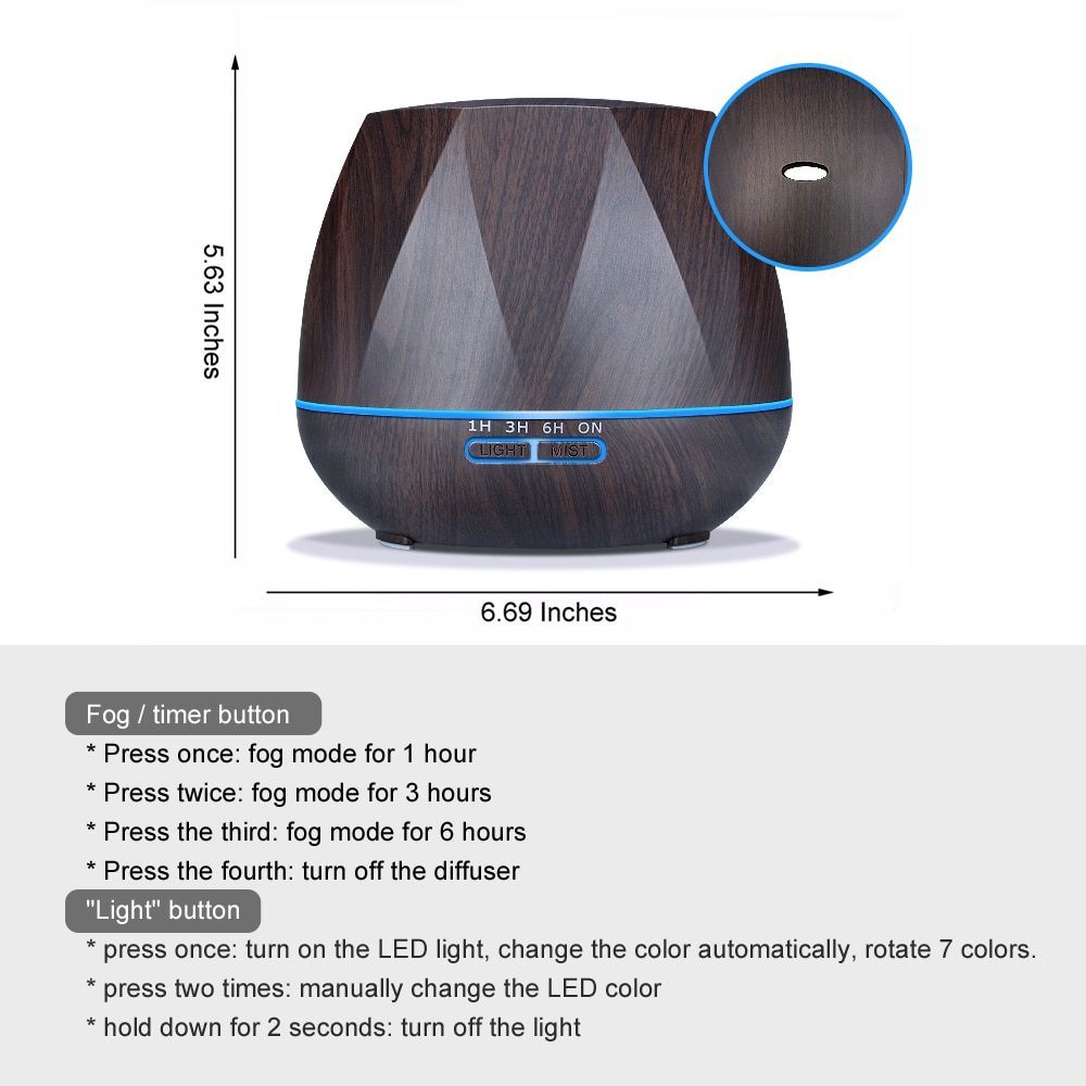 Steam Humidifier Remote Control Diffuser