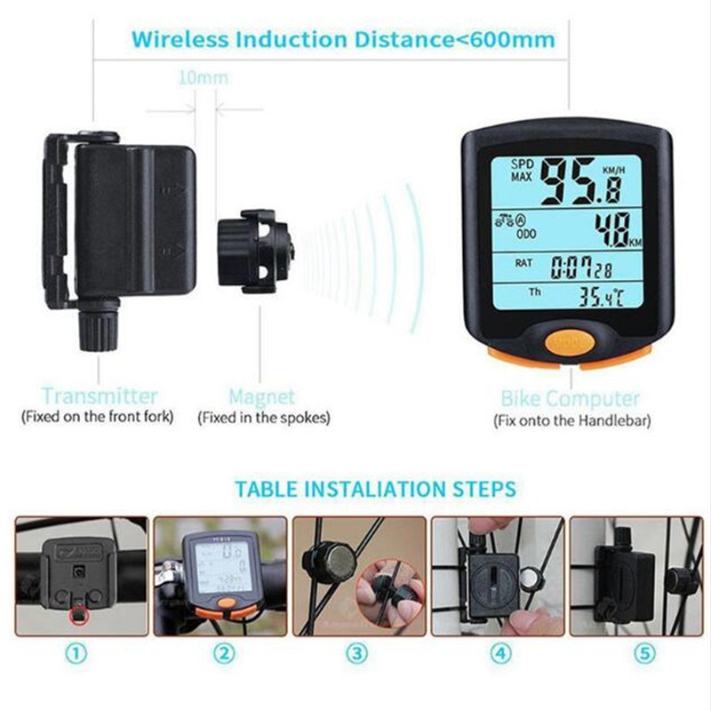 Speedometer Rainproof Cycling Device