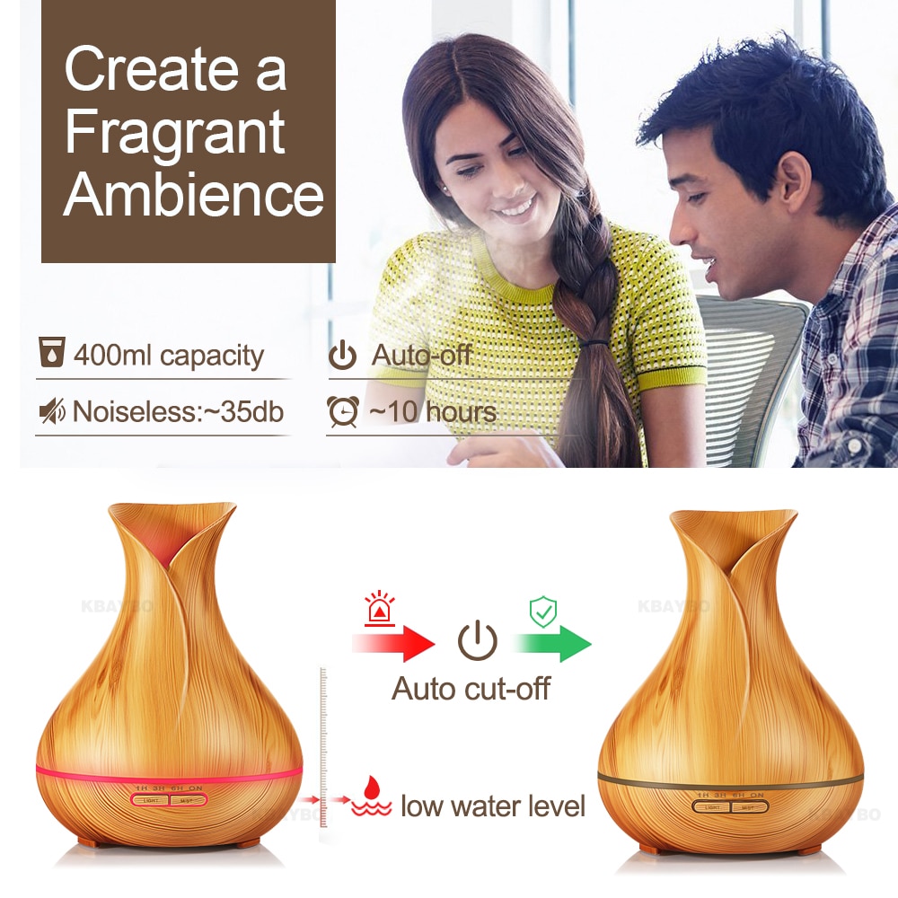 Aroma Diffuser Wood Grain Design