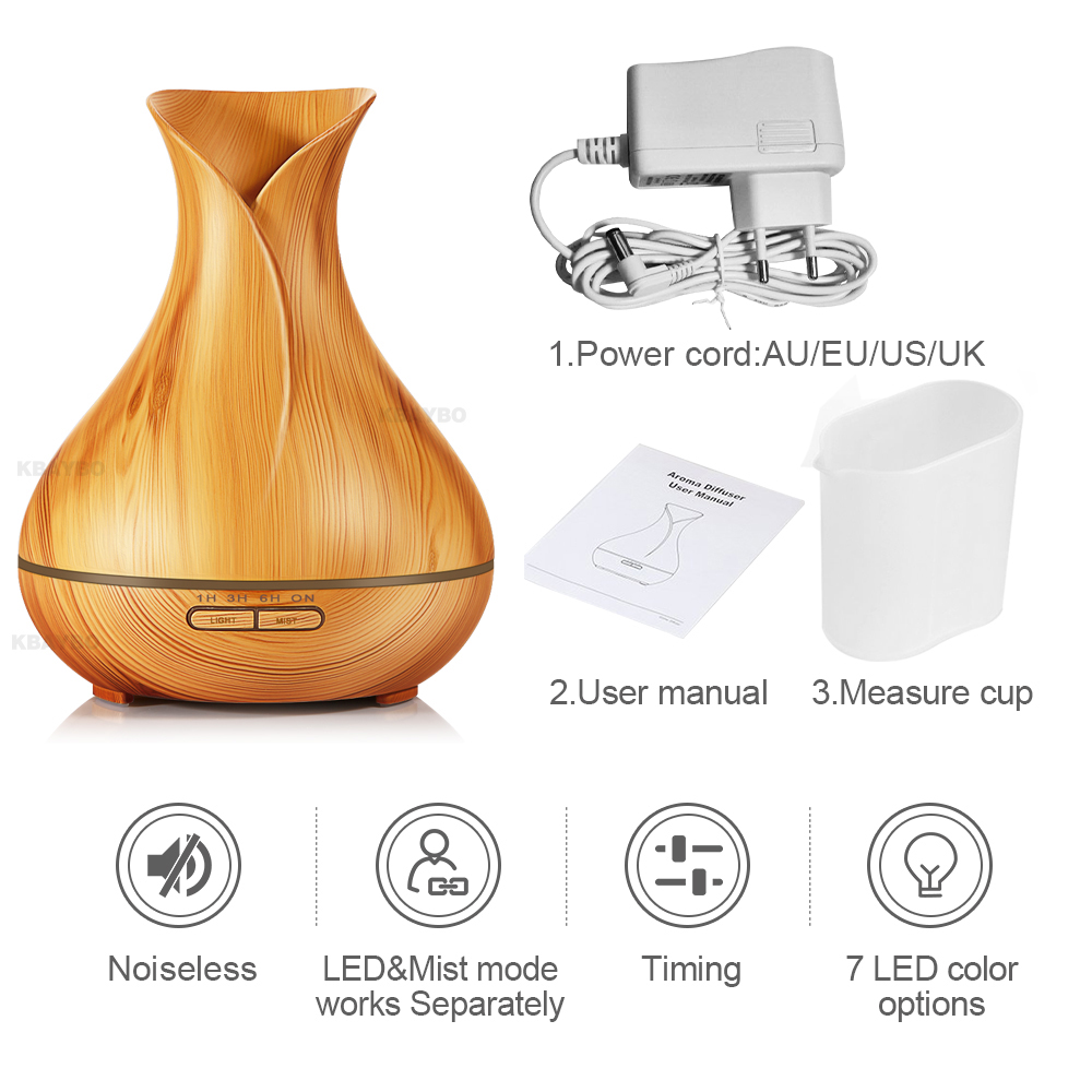 Aroma Diffuser Wood Grain Design