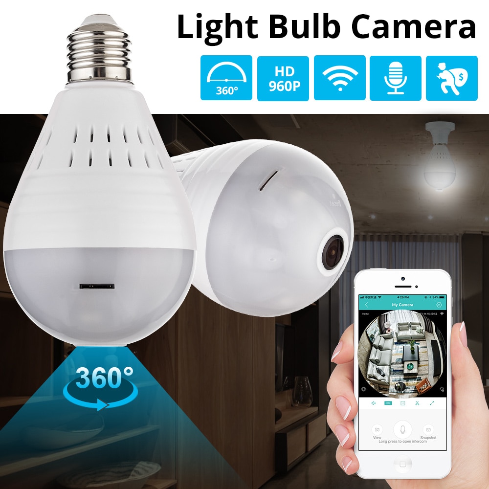 Wireless Camera Home Surveillance LED Light