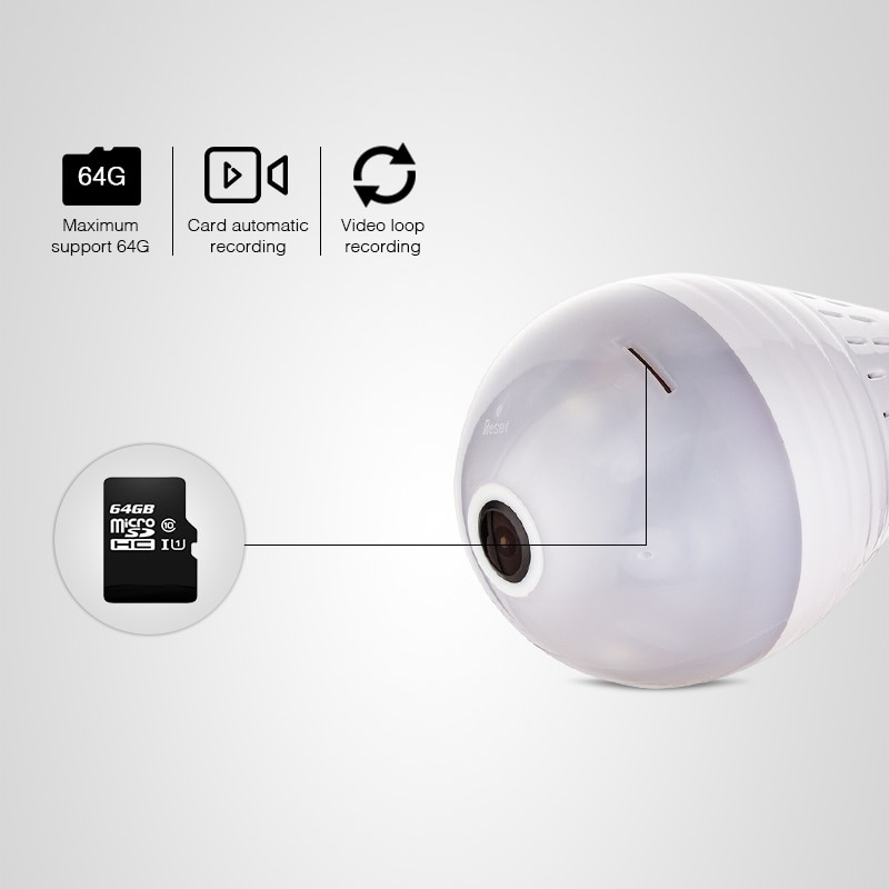 Wireless Camera Home Surveillance LED Light