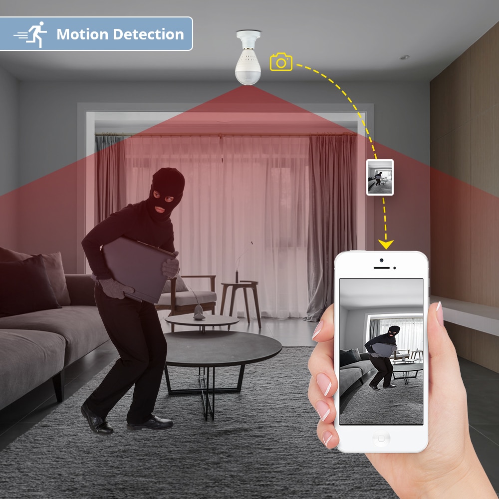 Wireless Camera Home Surveillance LED Light