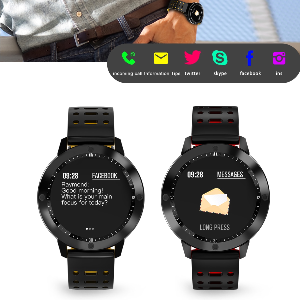 Fitness Tracker Waterproof Smartwatch