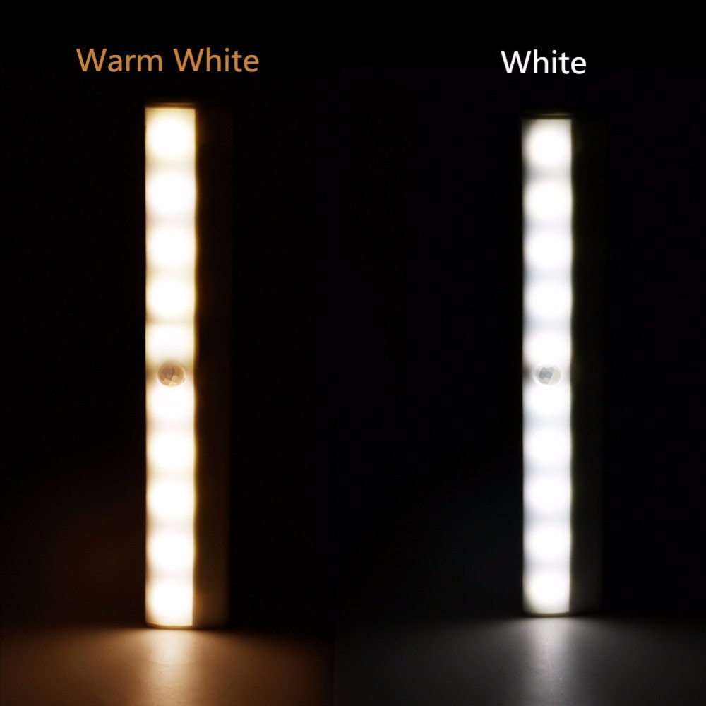 Motion Sensor Night Light with 10 LED Bulbs