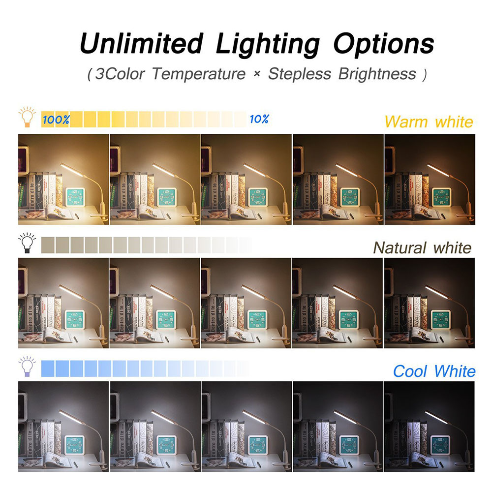 Desk Light with Touch Switch Sensor Control