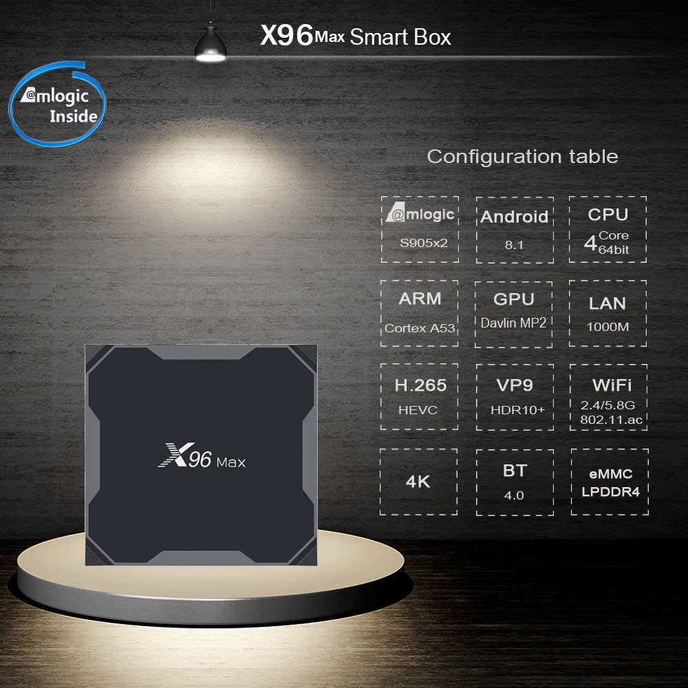 Android TV Box 8.1 with Quad-Core Processor